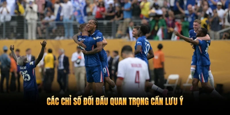 Các chỉ số đối đầu quan trọng